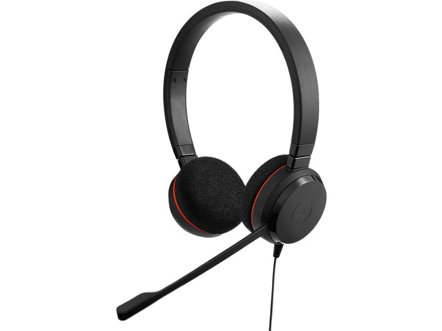 Jabra Evolve 20 Wired Headset (2025 Edition) - Dual-Ear Set for Office and Work from Home - Call Control - All Platforms - USB-C/A Connectivity -...