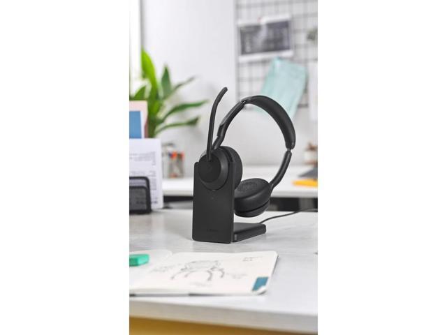 Jabra Evolve2 55 Link380a UC Stereo Headset with Stand - Black - image 6