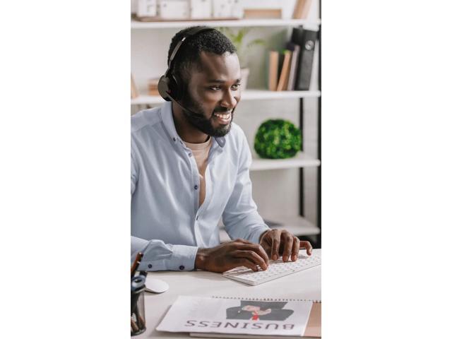 Jabra Evolve2 55 Link380a UC Stereo Headset with Stand - Black - image 12