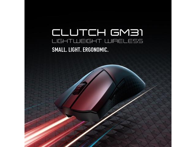 MSI Clutch GM31 Lightweight Wireless Ergonomic Gaming Mouse & Charging Dock, 12K DPI Optical Sensor, 60M Omron Switches, Fast-Charging 110Hr...