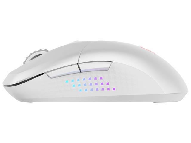 MSI VERSA 300 ELITE White Wireless Gaming Mouse - Bluetooth, 2.4GHz, 26K DPI (Adjustable), OMRON Micro Switches, 200hrs Battery