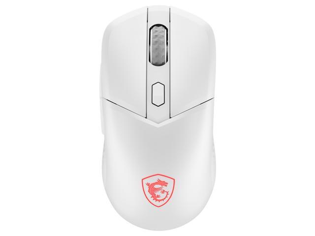 MSI VERSA 300 Wireless Optical Gaming Mouse - Bluetooth, 2.4GHz, 8K DPI (Adjustable), 50hrs Battery Life - White