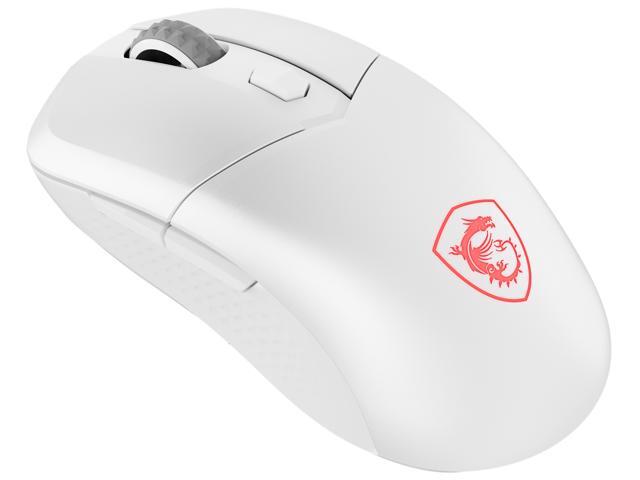 MSI VERSA 300 Wireless Optical Gaming Mouse - Bluetooth, 2.4GHz, 8K DPI (Adjustable), 50hrs Battery Life - White