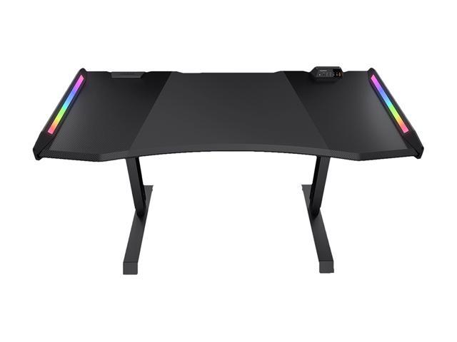COUGAR MARS PRO 60' Gaming Desk with Dazzling RGB Lighting Effects, Control BOX and HDMI Monitor Extension