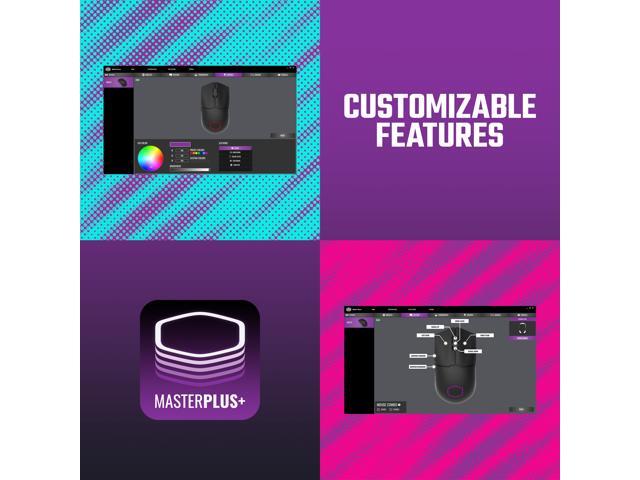 Cooler Master MM712 Wireless Gaming Mouse - Black - image 7