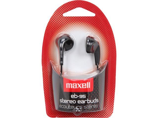 Maxell 190560 Earbud EB95 Dynamic Earbuds Headphones (Black)