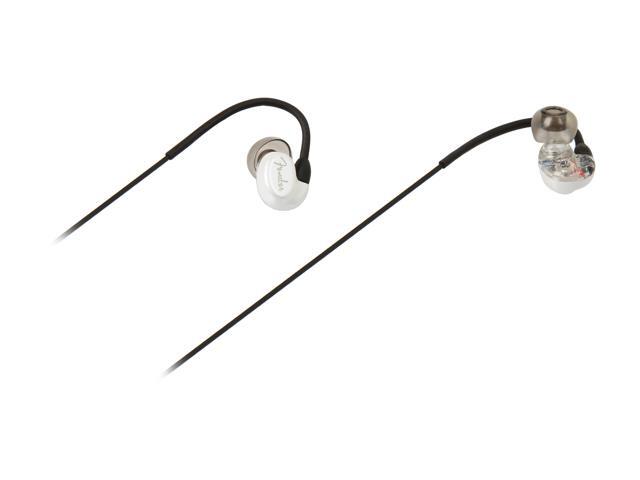 Fender White CXA1 In Ear Headphone - Mic/3-button - White