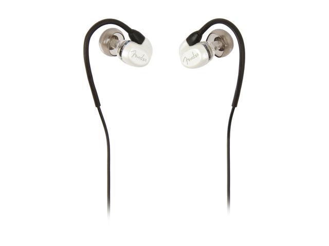 Fender White CXA1 In Ear Headphone - Mic/3-button - White