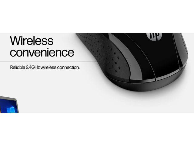 HP - X3000 G3 Wireless Optical Ambidextrous Mouse - Wireless - Jet Black - image 4