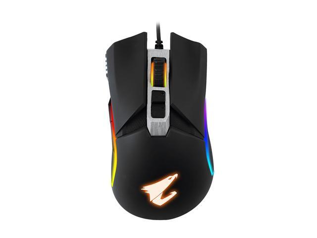 AORUS M5 Real 16000 DPI Optical Sensor, Ergonomic design, Adjustable Weight and Balance, RGB Fusion 2.0 Wired Gaming Mouse, Matte Black (GM-AORUS M5)