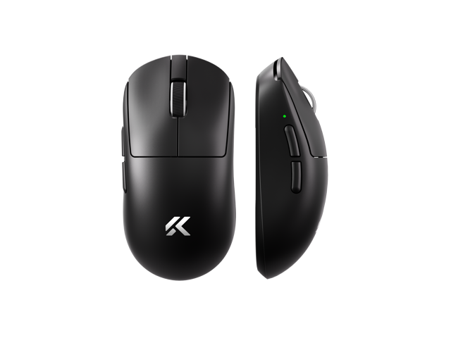 MCHOSE A7V2 Ultra Tri-Mode Lightweight Gaming Mouse, Dual 8K Wired/Wireless, PAW3950TI, 500mAh - Black
