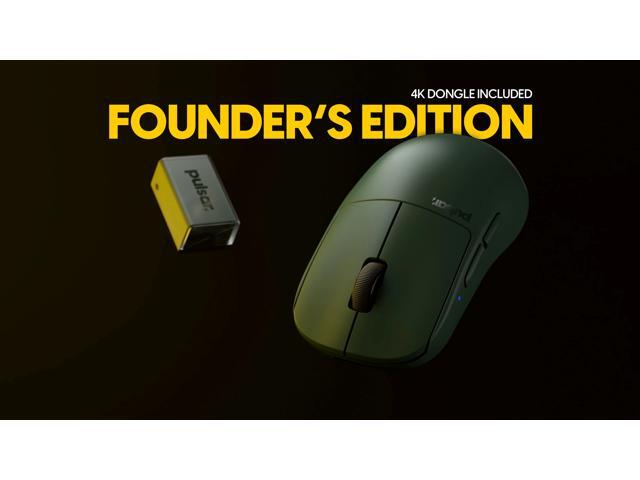 Pulsar Gaming Gears X2H (High Hump) Mini Founder's Edition Wireless Gaming Mouse, Ultra Lightweight 1.82oz (52g), Symmetrical, 4K Dongle included,...