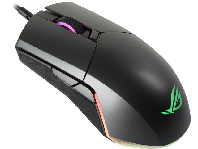 ASUS ROG Pugio Aura RGB USB Wired Optical Ergonomic Ambidextrous Gaming Mouse
