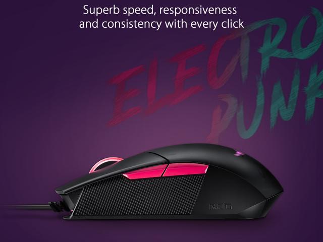 ASUS ROG Strix Impact II Electro Punk 90MP01U0-BMUA00 Black, Pink Wired Optical Gaming Mouse