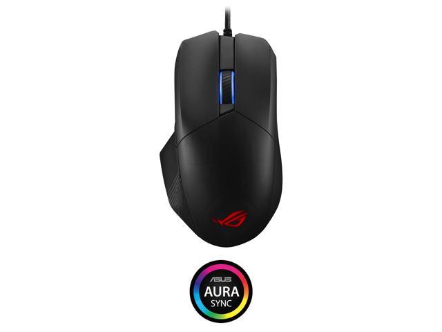 ASUS Optical Gaming Mouse - ROG Chakram Core Wired Gaming Mouse Programmable Joystick, 16000 dpi Sensor, Push-fit Switch Sockets Design.
