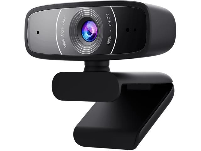ASUS Webcam C3 1080p HD USB Camera - Beamforming Microphone, Tilt-Adjustable, 360 Degree Rotation, Wide Field of View, Compatible with Skype.