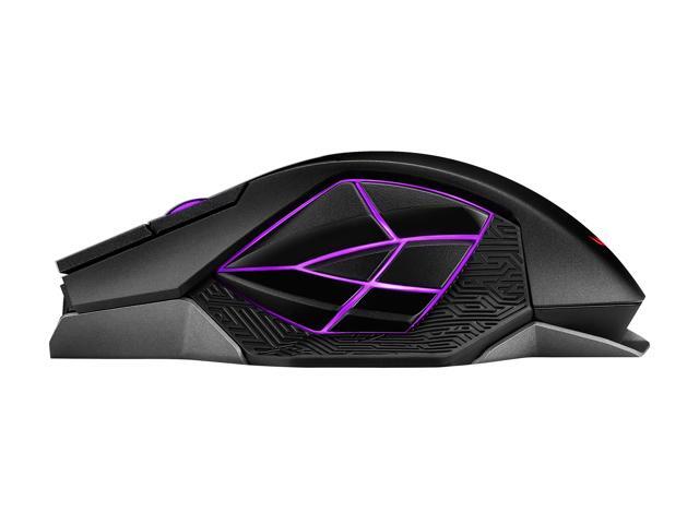 ASUS - ROG Spatha X Wireless Optical Gaming Mouse with 12 Programmable Buttons and Magnetic Charging Stand - Wireless - Black - image 8