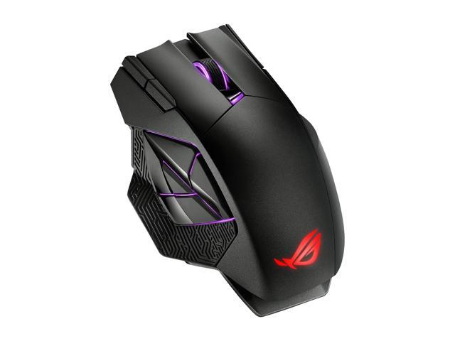 ASUS - ROG Spatha X Wireless Optical Gaming Mouse with 12 Programmable Buttons and Magnetic Charging Stand - Wireless - Black - image 10