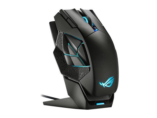 ASUS ROG Spatha X Wireless Gaming Mouse (Magnetic Charging Stand, 12 Programmable Buttons, 19,000 DPI, Push-fit Hot Swap Switch Sockets, ROG Micro.