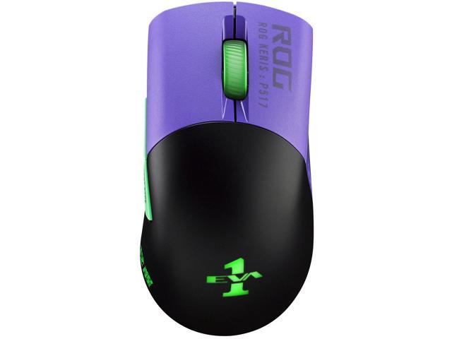 ASUS ROG Keris Wireless EVA Edition Gaming Mouse, Tri-mode connectivity (2.4GHz RF, Bluetooth, Wired), 16000 DPI Sensor, 7 Programmable Buttons.