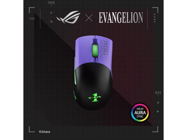 ASUS ROG Keris Wireless EVA Edition Gaming Mouse, Tri-mode connectivity (2.4GHz RF, Bluetooth, Wired), 16000 DPI Sensor, 7 Programmable Buttons,...