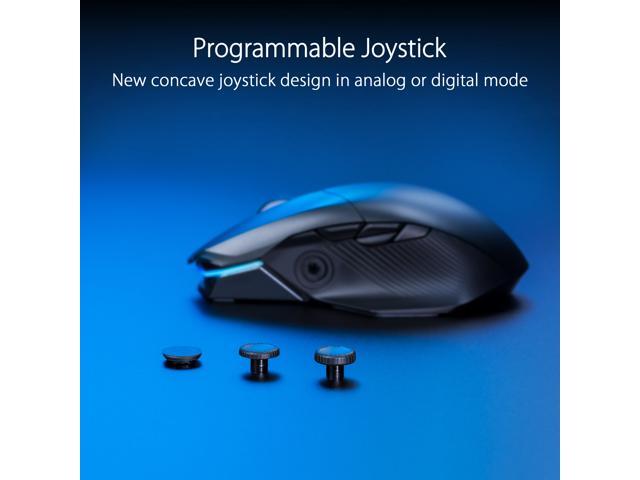 Open Box - Asus ROG Chakram X Origin Gaming Mouse, Tri-mode connectivity (2.4GHz RF, Bluetooth, Wired), 36000 DPI sensor, 11 programmable buttons,...