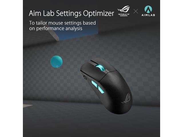 ASUS - ROG Harpe Ace Aim Lab Edition Ultralight Wireless Optical Gaming Mouse with ROG SpeedNova Wireless Technology - Wireless - Black - image 3
