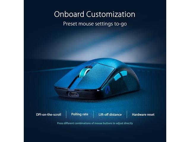 ASUS - ROG Harpe Ace Aim Lab Edition Ultralight Wireless Optical Gaming Mouse with ROG SpeedNova Wireless Technology - Wireless - Black - image 7