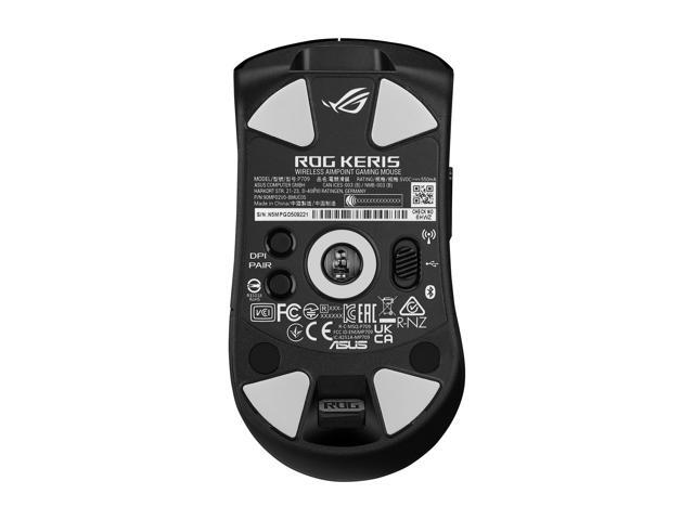 Asus ROG Keris Wireless AimPoint Gaming Mouse, Tri-mode connectivity (2.4GHz RF, Bluetooth, Wired), 36000 DPI sensor, 5 programmable buttons, ROG...