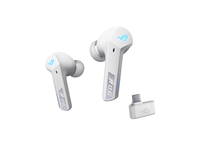 ASUS - ROG Cetra True Wireless SpeedNova In-Ear Gaming Earbuds - White - image 2