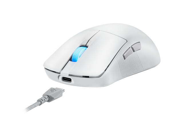 ASUS - ROG Harpe Ace Mini Ultralight Wireless Optical Gaming Mouse with SpeedNova Wireless Technology - Wireless - White - image 7