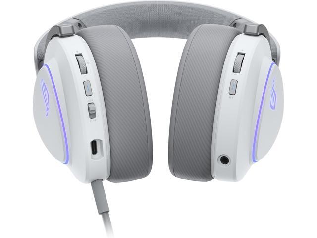 ASUS - ROG Delta II Wireless RGB Gaming Headset for PC/Mac, Xbox, PS5, PS4 and Switch - White - image 3