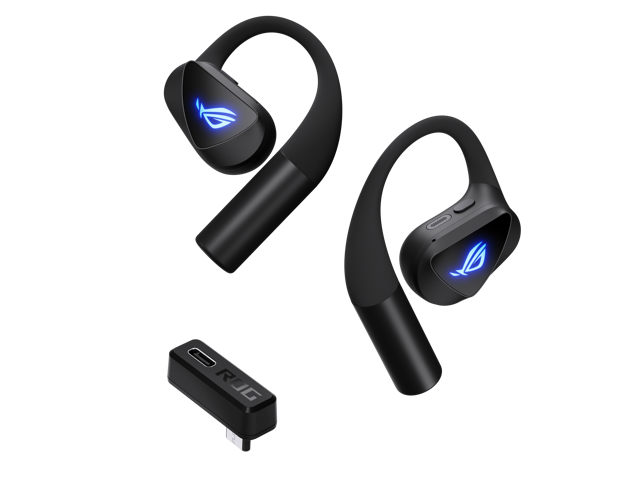 ASUS - ROG Cetra Open Wireless SpeedNova Open-Ear Gaming Earbuds for PC, iOS, Android, Switch - Black - image 5