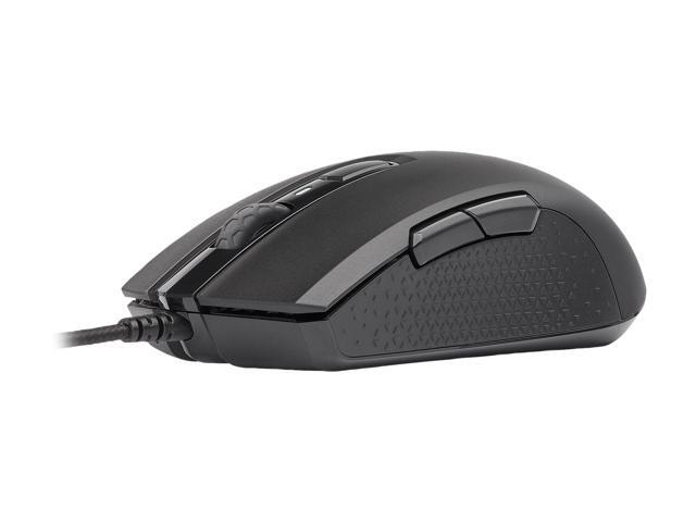CORSAIR M55 RGB PRO Ambidextrous Multi-Grip Gaming Mouse, Black, Backlit RGB LED, 12400 dpi, Optical