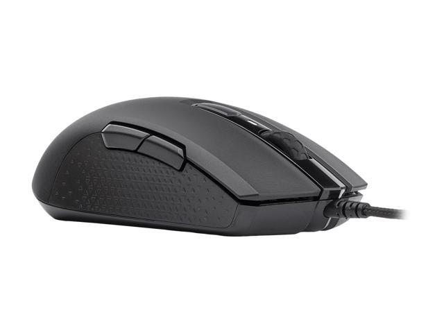 CORSAIR M55 RGB PRO Ambidextrous Multi-Grip Gaming Mouse, Black, Backlit RGB LED, 12400 dpi, Optical