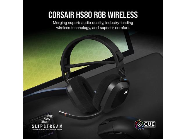 CORSAIR - HS80 RGB Wireless Gaming Headset for PC, Mac, PS5, PS4 - Carbon - image 3