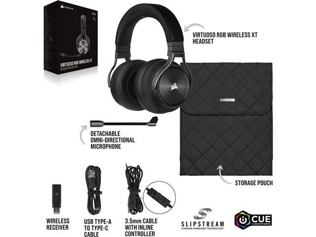 CORSAIR - VIRTUOSO XT Wireless Gaming Headset for PC, Mac, PS5, PS4, and Mobile - Slate - image 7