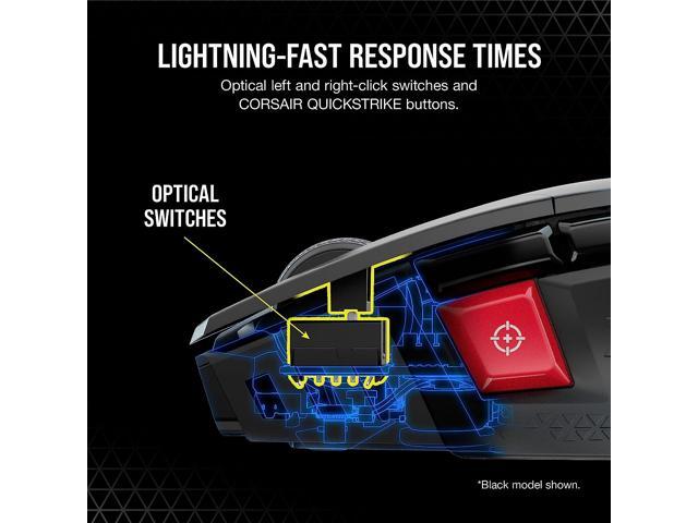 CORSAIR - M65 Ultra Wireless Optical Gaming Mouse with Slipstream Technology - Wireless - White - image 6