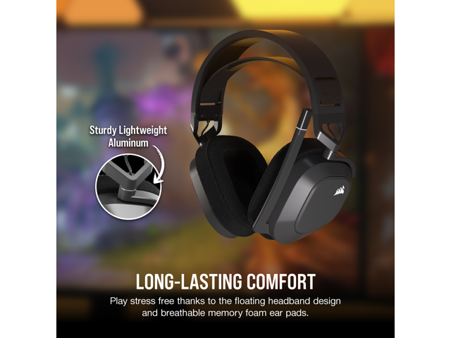 CORSAIR - HS80 MAX Wireless Gaming Headset for PC, PS5, PS4 - Steel Gray - image 5