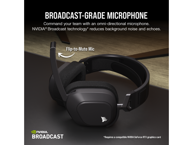 CORSAIR - HS80 MAX Wireless Gaming Headset for PC, PS5, PS4 - Steel Gray - image 7