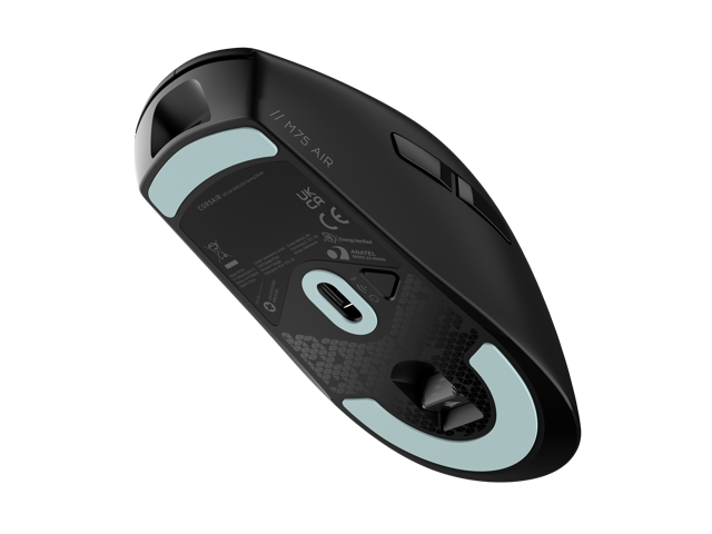 CORSAIR - M75 AIR WIRELESS Ultra-Lightweight Optical Gaming Ambidextrous Mouse - Wireless - Black - image 9