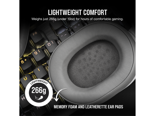 CORSAIR - HS Series HS55 Wireless Gaming Headset for PC, PS5, and Mobile - White - image 6