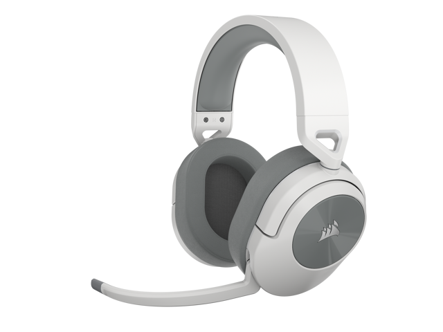 CORSAIR - HS Series HS55 Wireless Gaming Headset for PC, PS5, and Mobile - White - image 3