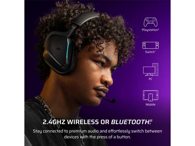 CORSAIR - VOID v2 Wireless Gaming Headset for PC, PS5, PS4, Nintendo Switch, and Mobile - Carbon - image 12
