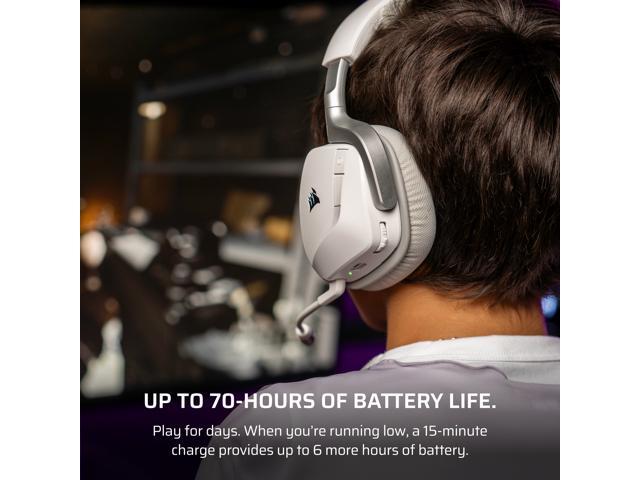 CORSAIR - VOID v2 Wireless Gaming Headset for PC, PS5, PS4, Nintendo Switch, and Mobile - White - image 10