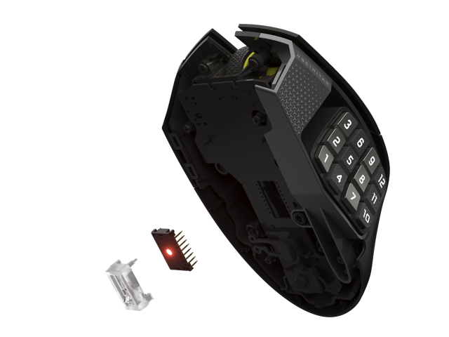 CORSAIR - Scimitar Elite Wireless SE Gaming Mouse with 16 Programmable Buttons - Wireless - Gun Metal Black - image 10