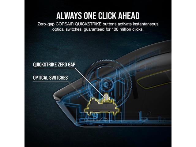 CORSAIR - M75 WIRELESS Lightweight Optical RGB Gaming Ambidextrous Mouse - Wireless - Black - image 5