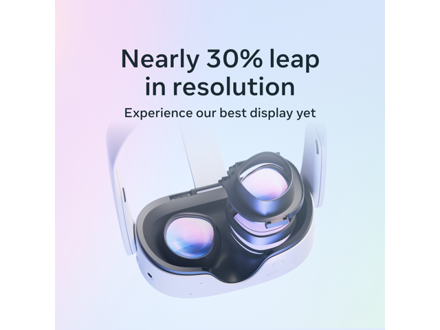 Meta - Quest 3 512GB | Virtual Reality Headset Without Wires — Thirty Percent Sharper Resolution — 2X Graphical Processing - White - image 3
