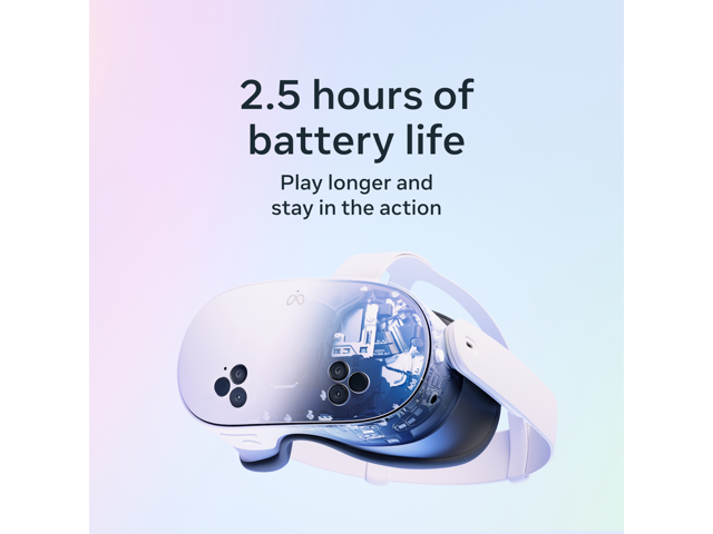 Meta - Quest 3S 128GB | Virtual Reality Headset Without Wires — Thirty-Three Percent More Memory — 2X Graphical Processing - White - image 3