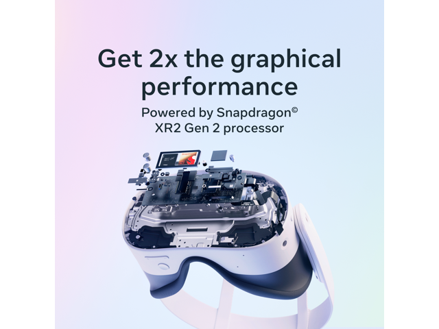 Meta - Quest 3S 128GB | Virtual Reality Headset Without Wires — Thirty-Three Percent More Memory — 2X Graphical Processing - White - image 5